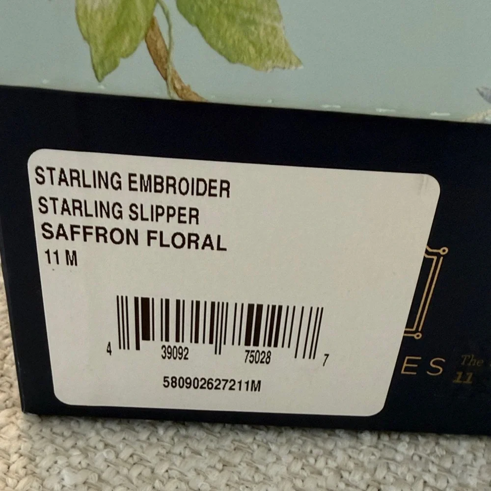 Birdies Mustard Floral Embroidered Loafers - Picture 4 of 4